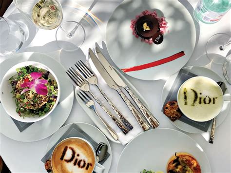 dior's pop up restaurant menu.